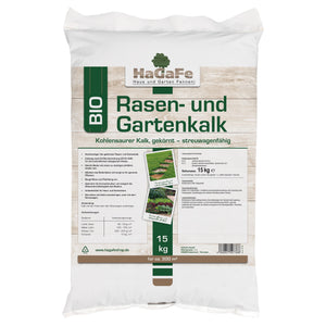 HaGaFe Bio Rasenkalk, Gartenkalk, Garten-Kalk, Düngekalk, hebt den pH-Wert, gegen Moos im Rasen