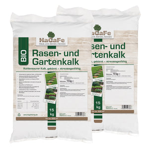 HaGaFe Bio Rasenkalk, Gartenkalk, Garten-Kalk, Düngekalk, hebt den pH-Wert, gegen Moos im Rasen