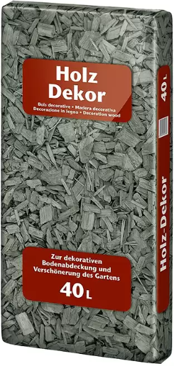 Bevermann Uni Holzdekor Anthrazit, Dekor - Mulch, Abdeckmaterial, Holz - Dekorrinde