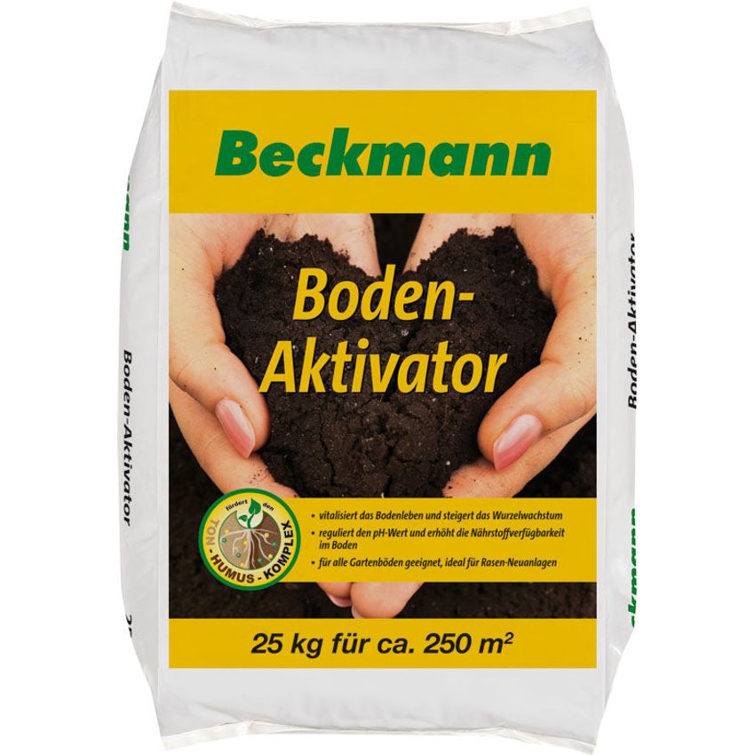 Beckmann Bodenaktivator 25 kg Rasenaktivator für Rasenneuanlagen und Gemüse