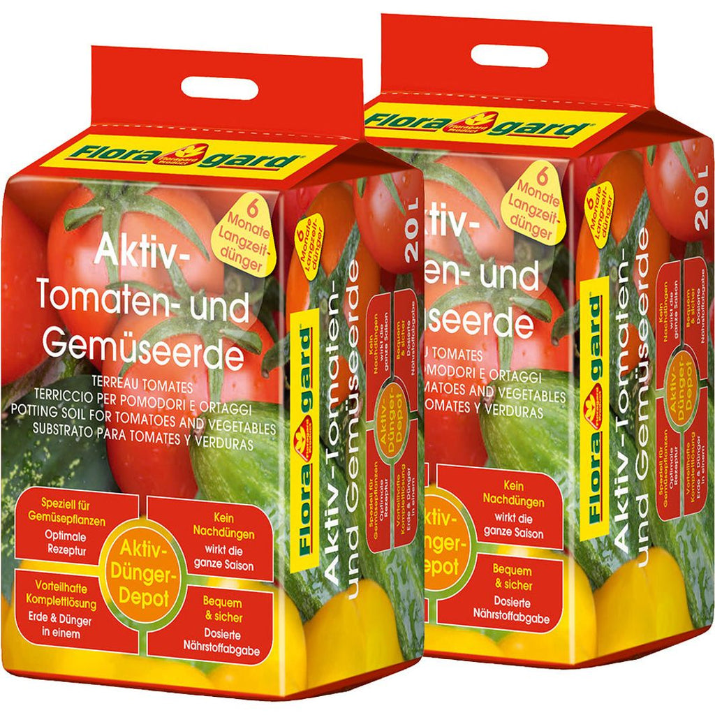 Floragard Aktiv Tomaten & Gemüseerde mit Guano und Langzeitdünger