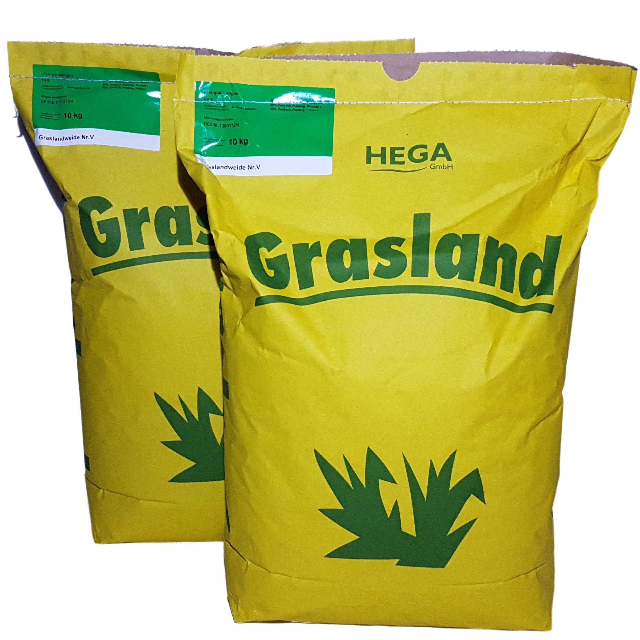 HEGA Grasland Weidemischung Nr. V, Reparatur & Nachsaat, Mähwiese, Weidegras, Wiese