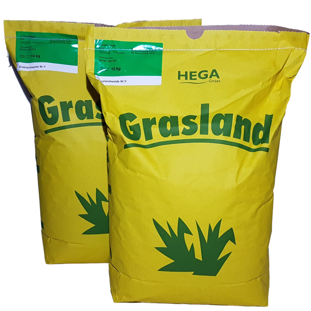 HEGA Grasland Weidemischung Nr. V Reparatur & Nachsaat Mähwiese Weidegras Wiese