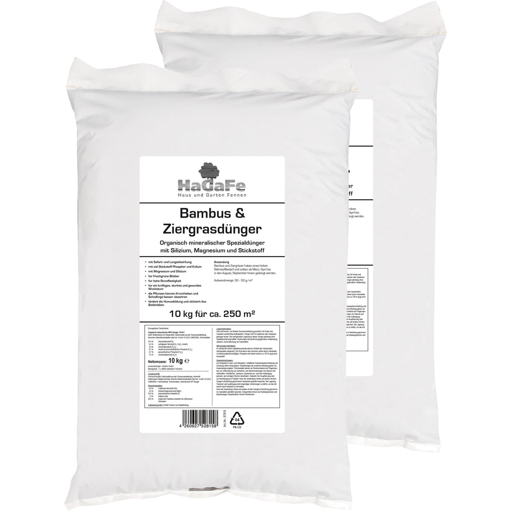 HaGaFe Bambusdünger & Ziergrasdünger Spezialdünger Dünger m. Silizium Magnesium