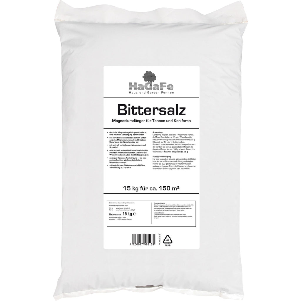 HaGaFe Bittersalz Tannendünger Magnesiumdünger Magnesiumsulfat gegen Nadelbräune