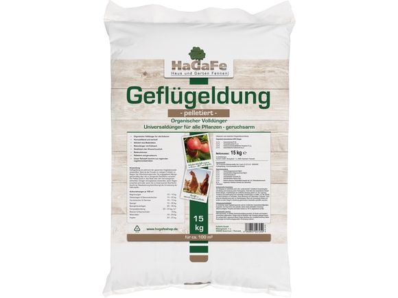 HaGaFe Hühnerdung, Geflügeldung, Hühnermist, Geflügelmist, Volldünger, –  HaGaFeShop