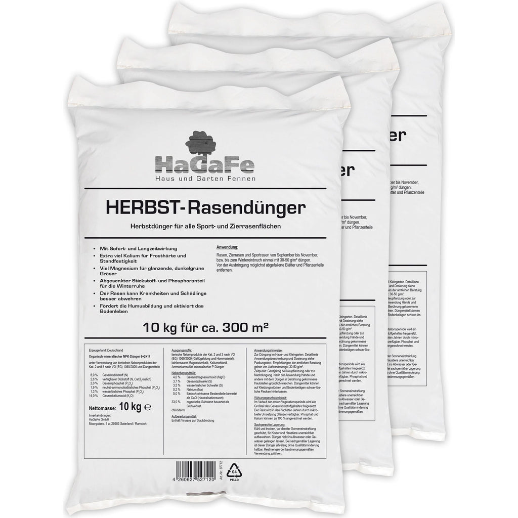 HaGaFe Herbstrasendünger Krümel Rasendünger Herbst Dünger
