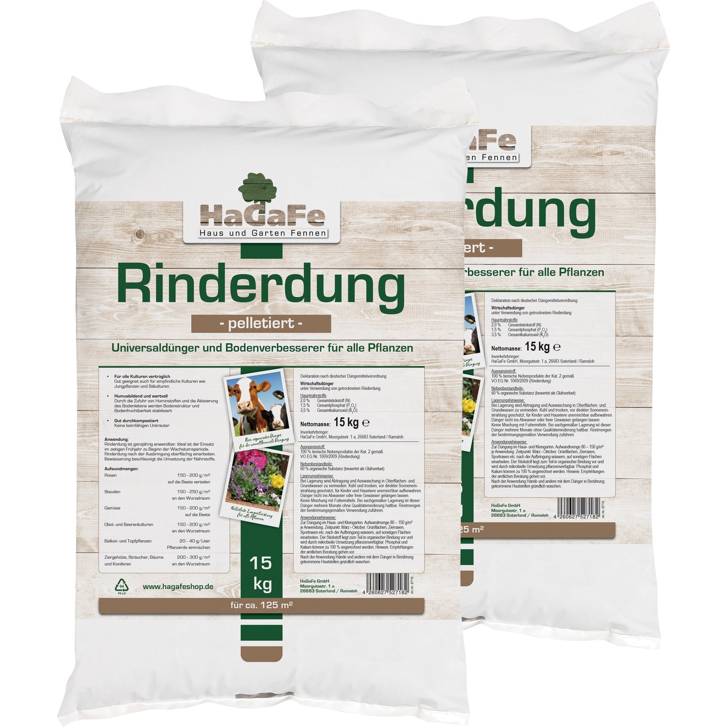 Dehner Bio Rindervolldünger 5 Kg – Organischer Naturdünger Mit Regenwurm-Humus & Mykorrhiza