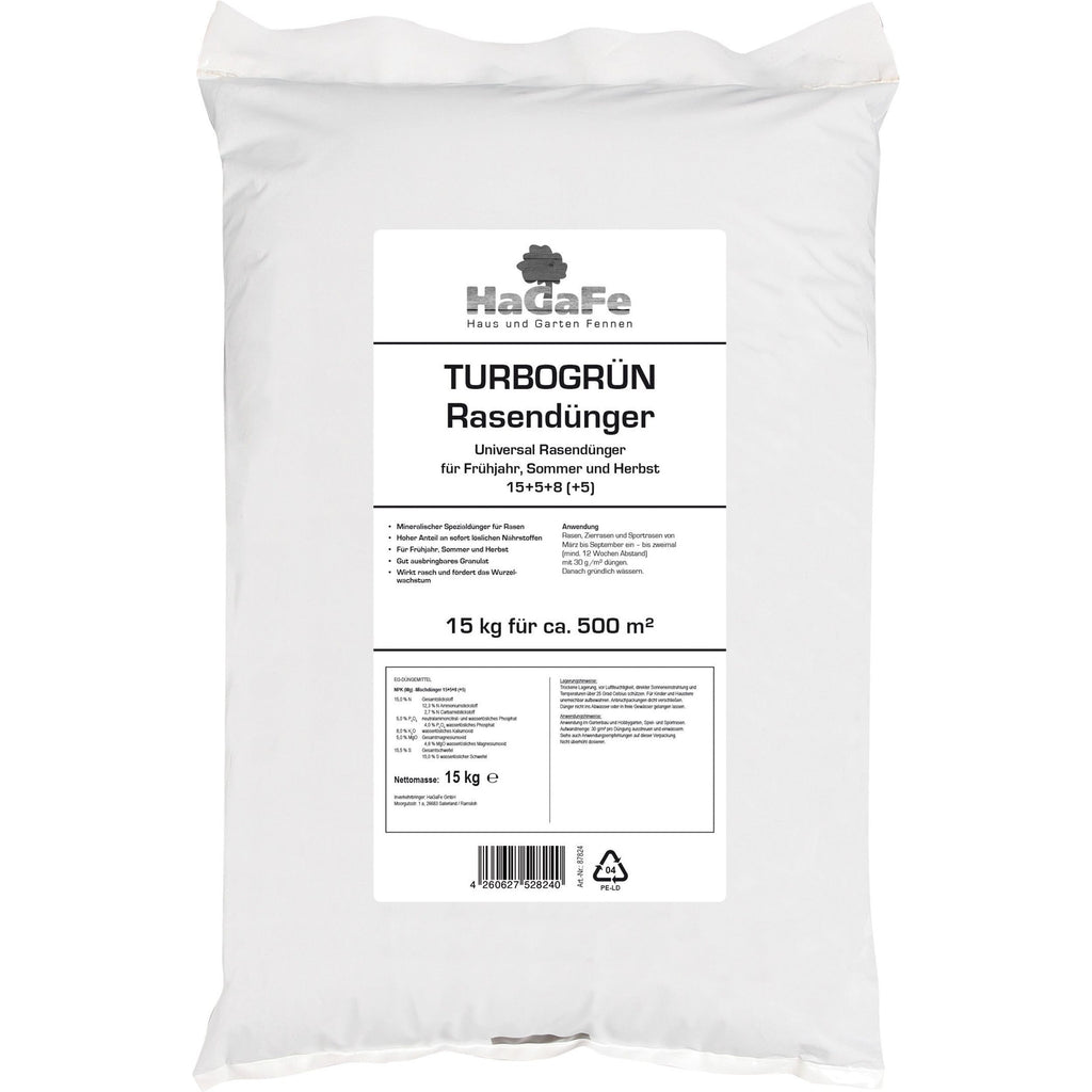 HaGaFe TURBOGRÜN Universal TURBO Rasendünger Frühjahr Sommer Herbst