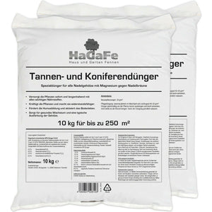 HaGaFe Tannendünger, Koniferendünger, Lebensbaumdünger, Zypressendünger, Spezialdünger, Dünger mit viel Magnesium gegen Nadelbräune
