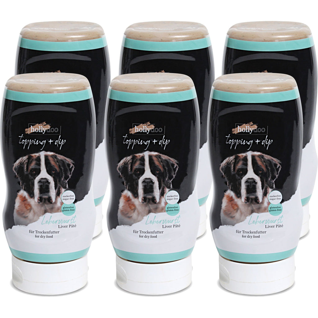 Hollydoo Topping & Dip für Hunde Leberwurst